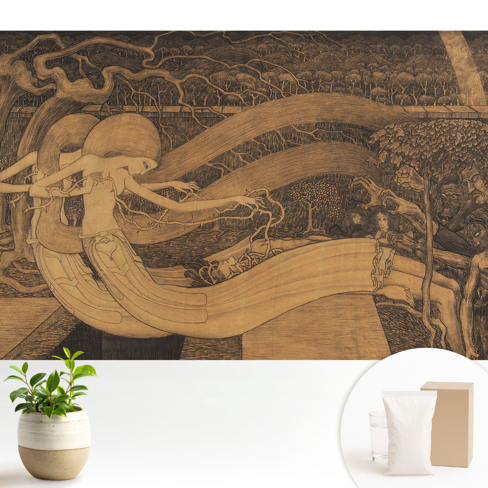 Tapéta Misztikus szecessziós természet rejtélyes