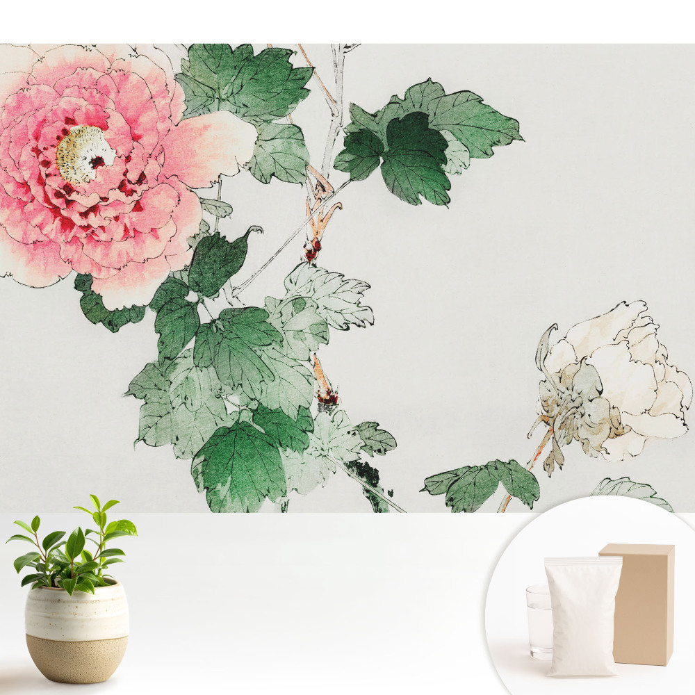 Tapéta Finom virágok klasszikus stílusú harmóniában