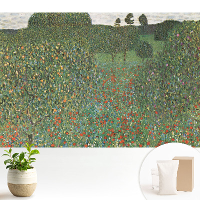 Dekor tapéta Virágzó rét a fák között