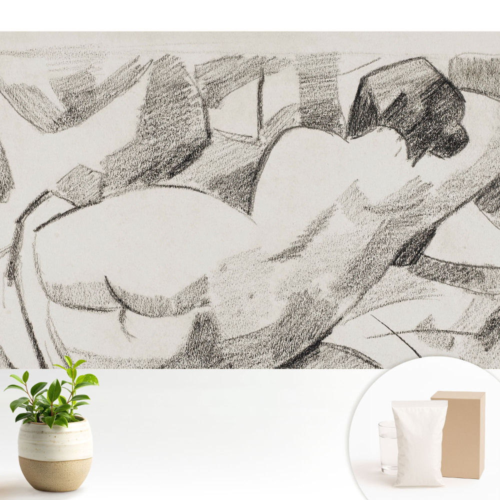 Dekor tapéta Fekvő alak, impresszionista stílus, nyugodt hangulat