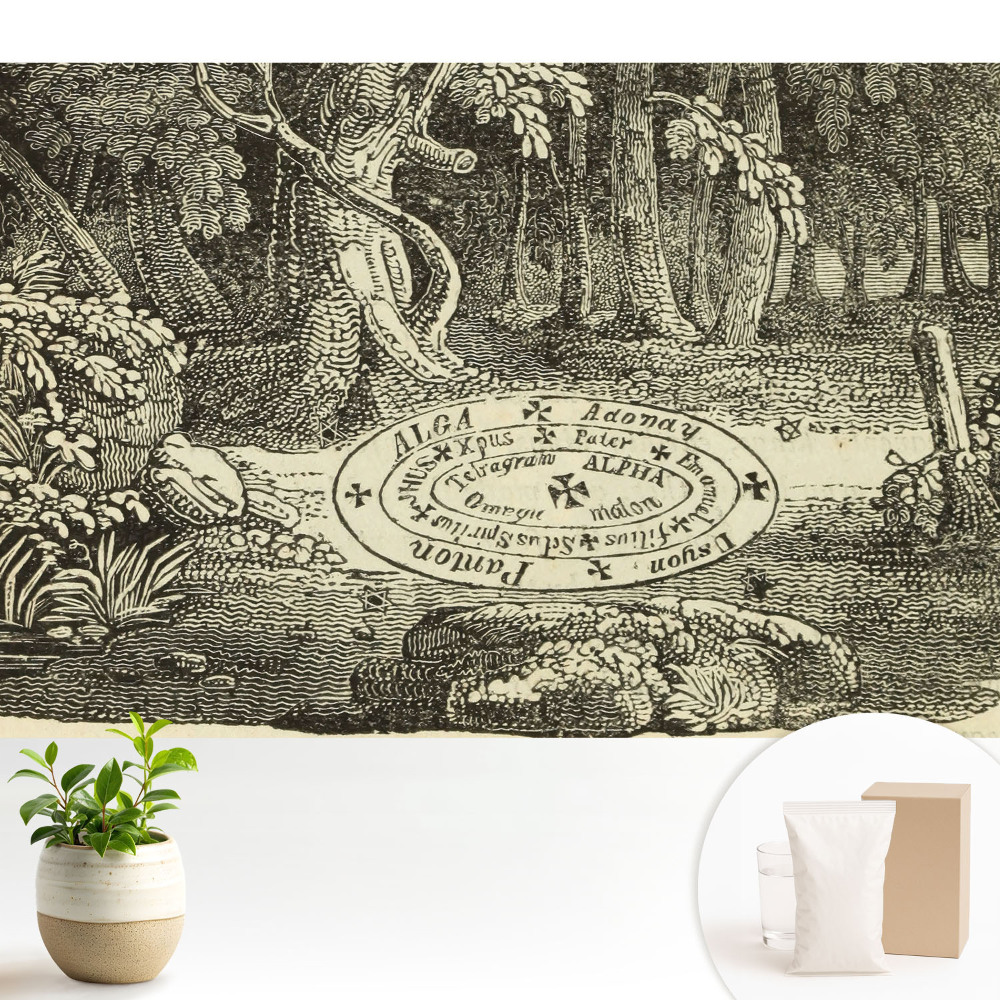 Dekor tapéta Misztikus erdő klasszikus illusztráció