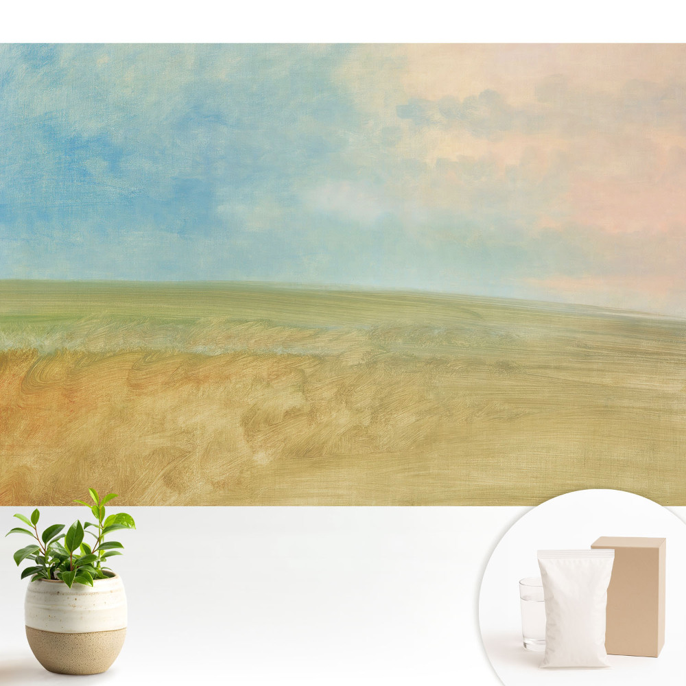 Modern tapéta Pasztell tájkép absztrakt stílusban