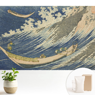 Tapéta Japán hajók a durva hullámokon