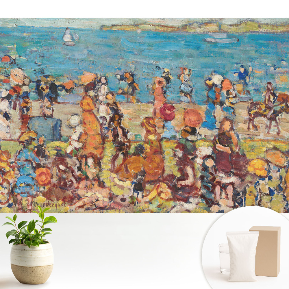 Modern tapéta Beach Day impresszionista szín