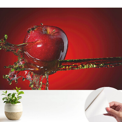 Tapéta dinamikus piros alma mintával, folyékony fröccsenés hatással