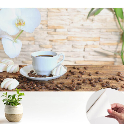 Öntapadós tapéta Kávé és orchidea a fán