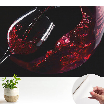 Modern tapéta, mintával: egy pohár kavargó bor