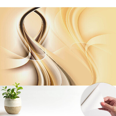 Tapéta Elegáns absztrakció meleg árnyalatokban