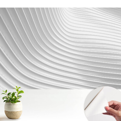 Öntapadós tapéta hullámos vonalakkal és minimalista mintázattal