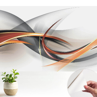 Tapéta modern formákkal és energikus absztrakciós mintával