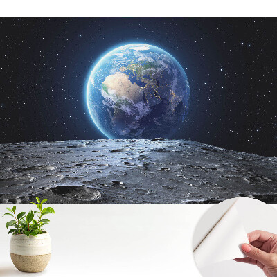 Öntapadós tapéta Csillagos kilátás a Holdról
