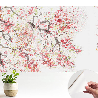 Öntapadós tapéta Virágos akvarell könnyedség a természetben