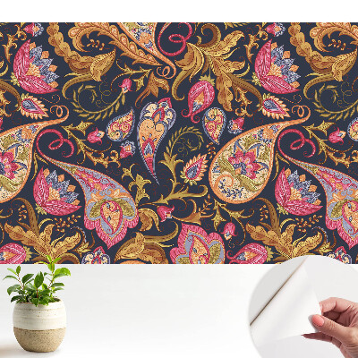Öntapadós tapéta Virágos paisley minta színes elegáns