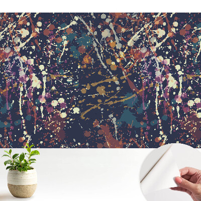 Dekor tapéta színes vonalainak és absztrakt foltjainak motívumával