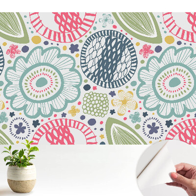 Modern tapéta Kortárs virág- és geometrikus minták