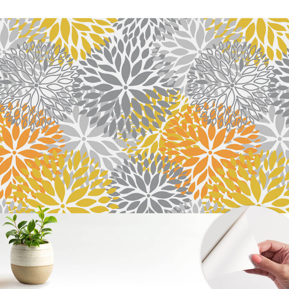 Tapéta Virágos szimmetrikus minták energia