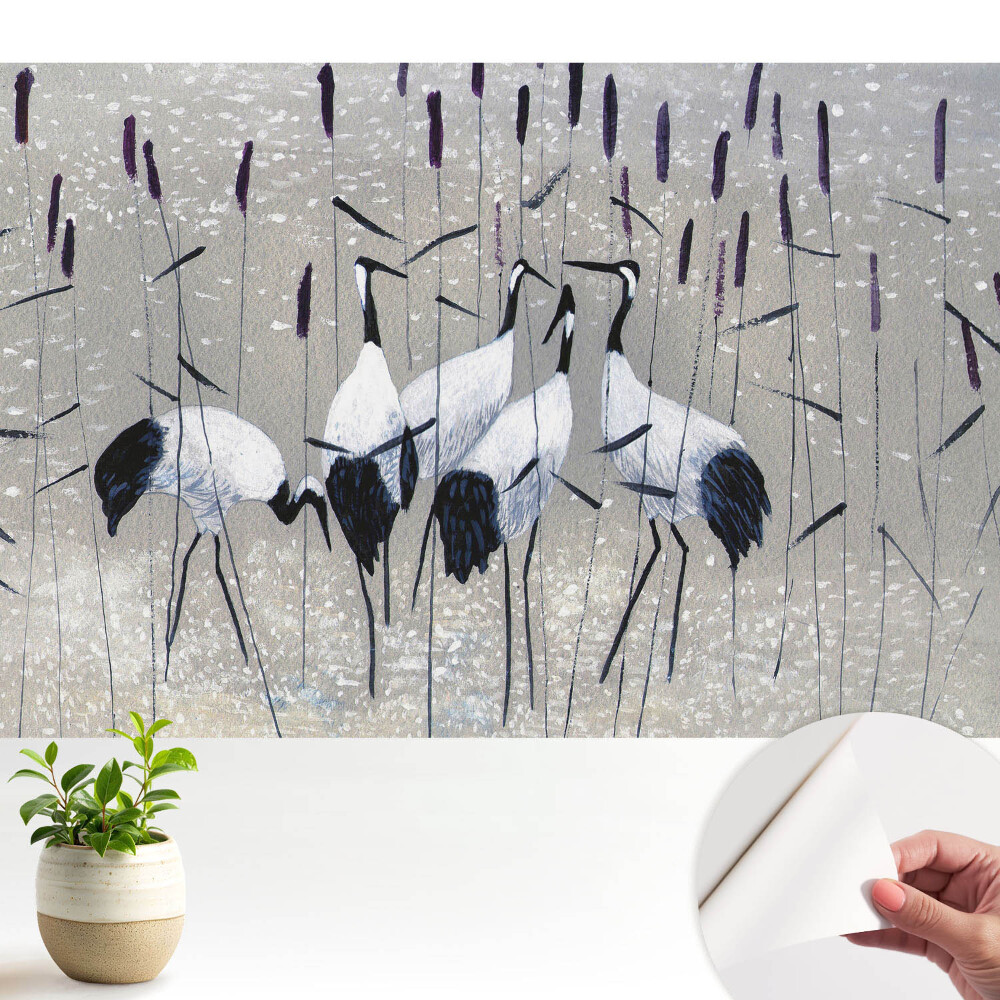 Öntapadós tapéta Elegáns daruk a fűben