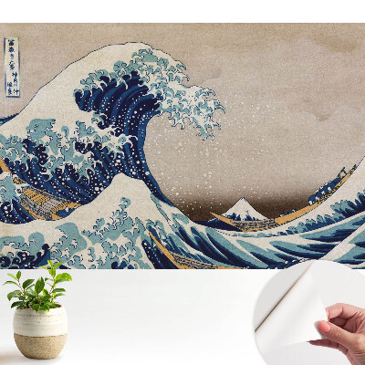 Öntapadó tapéta klasszikus hullámmintával