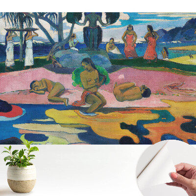 Dekor tapéta egzotikus tájjal és a természet egyedi színeivel