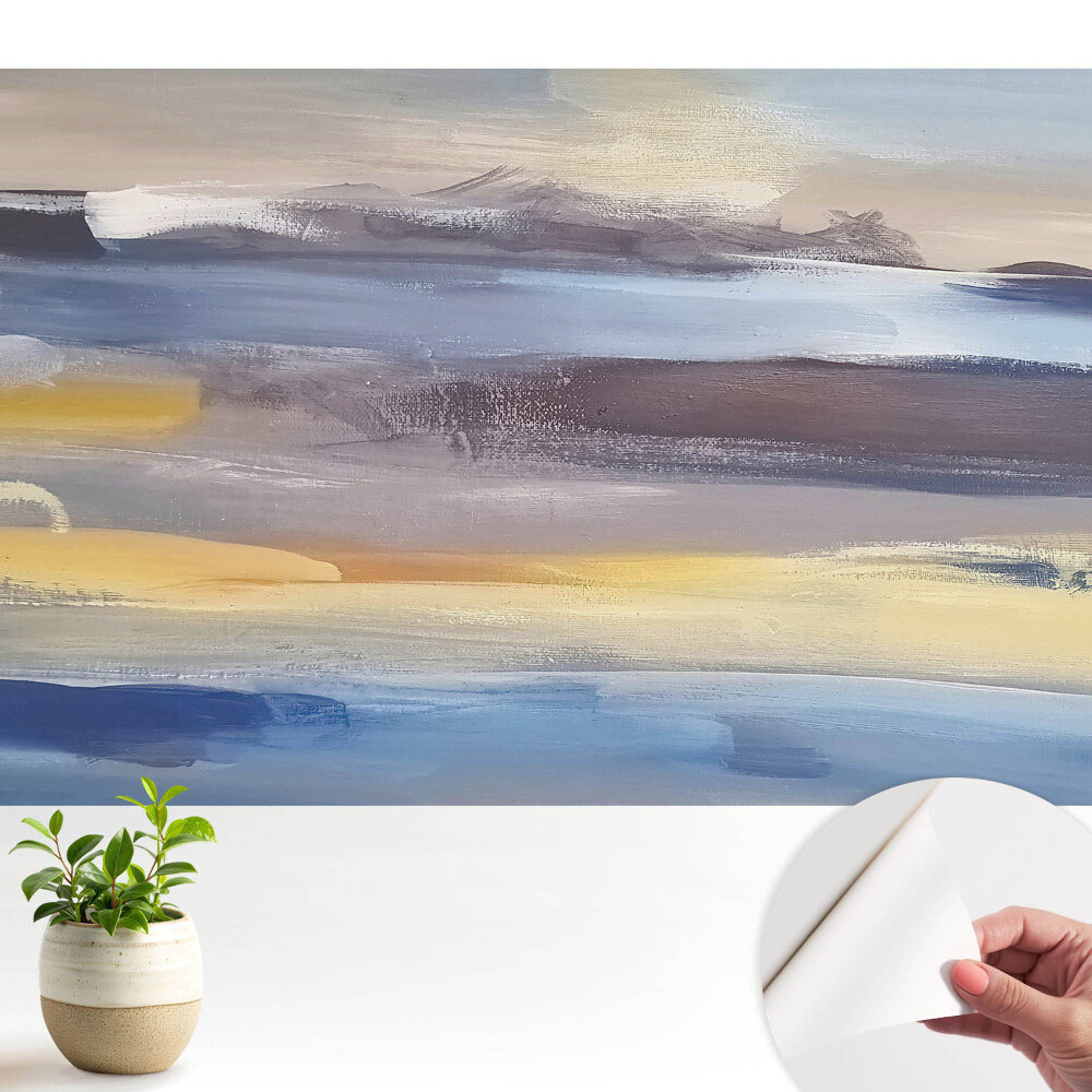 Dekor tapéta Absztrakt tájkép finom színekben