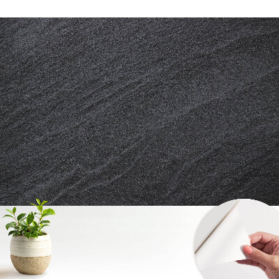 Öntapadós tapéta sötét kőhatású textúrával falra