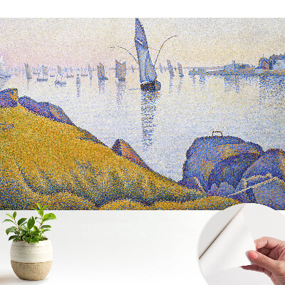 Öntapadós tapéta tengerparti táj vitorlásokkal