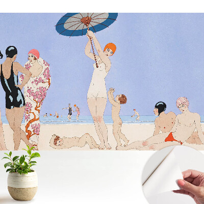 Öntapadó tapéta Retro tengerparti kikapcsolódás