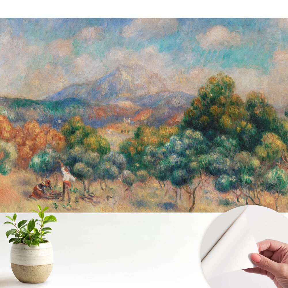 Dekor tapéta Színes táj hegyekkel és természettel