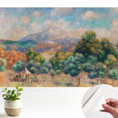 Dekor tapéta Színes táj hegyekkel és természettel