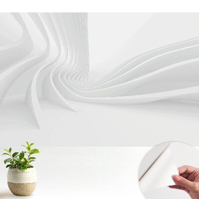 Öntapadó tapéta Modern fehér vonalak mozgásban