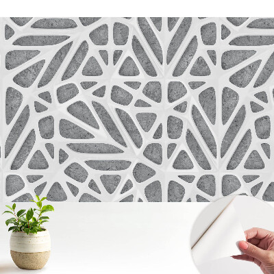 Tapéta modern geometrikus mintával vonzó kombinációban