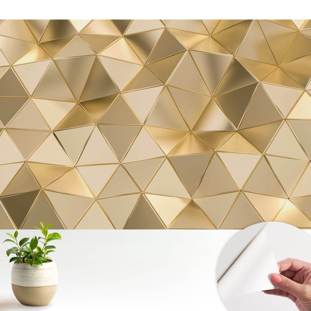 Öntapadó tapéta Geometrikus háromszögek modern elegancia