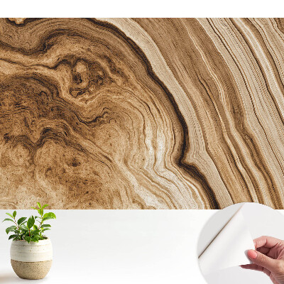 Öntapadós tapéta organikus fa mintával, földszínű tónusokkal a kiegyensúlyozott hangulatért