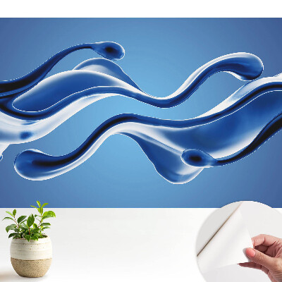 Tapéta futurisztikus, folyékony formákkal