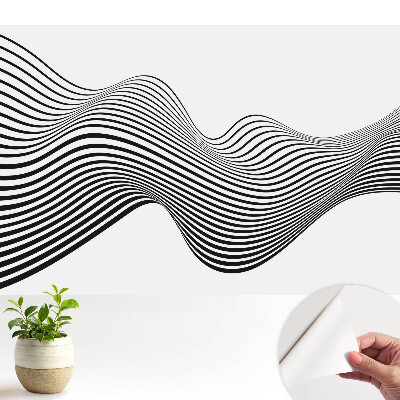 Öntapadós tapéta hullámos mintával, minimalista stílusban, energikus hatással
