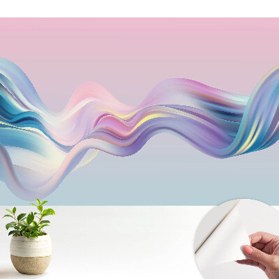 Öntapadós tapéta, hullámos pasztell absztrakciós mintával