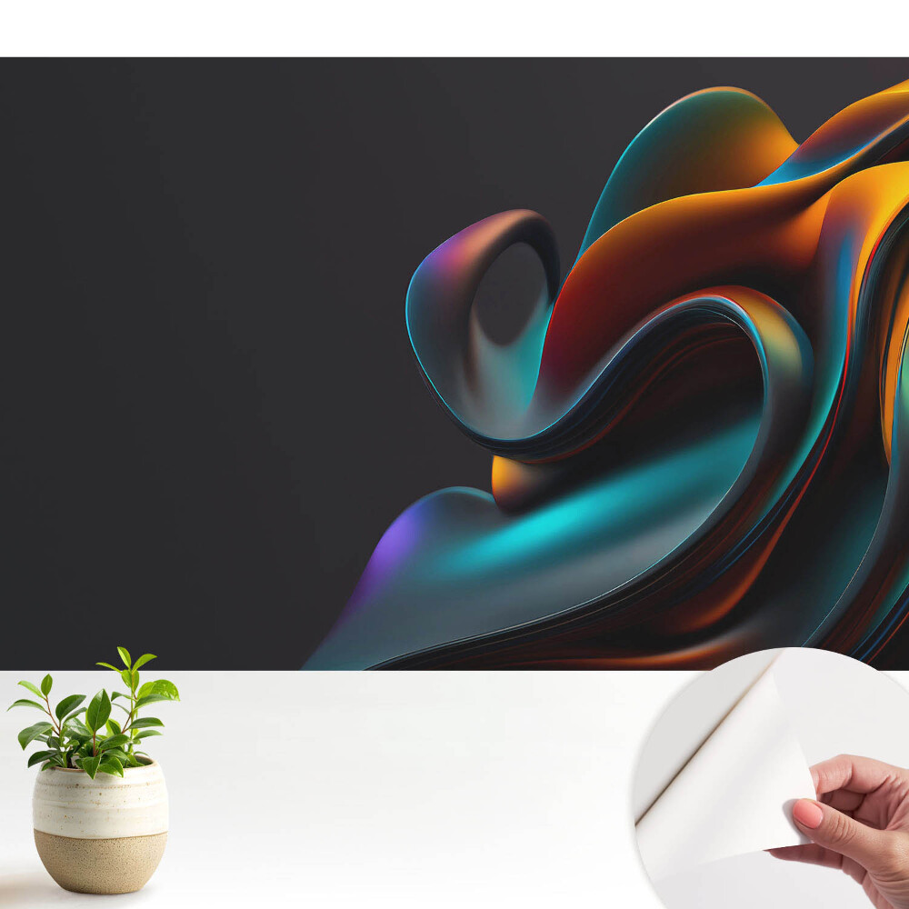 Öntapadó tapéta Absztrakt színek örvénye