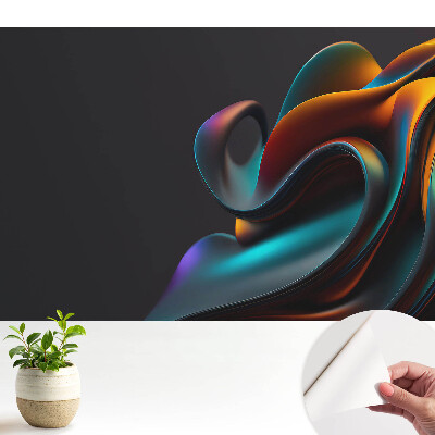 Öntapadó tapéta, absztrakt színörvény mintával