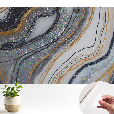 Tapéta absztrakt hullámokkal és elegáns ragyogással