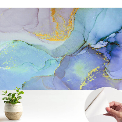 Öntapadó tapéta színes akvarell absztrakt foltokkal