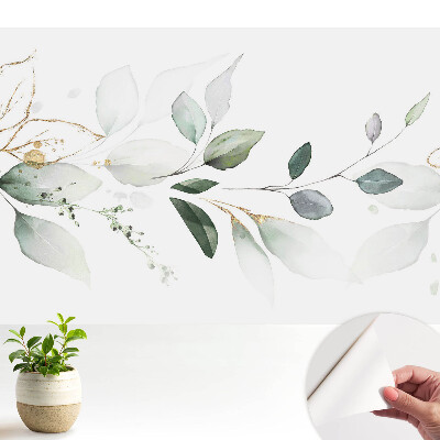 Öntapadó tapéta Finom levélkompozíciók akvarellben