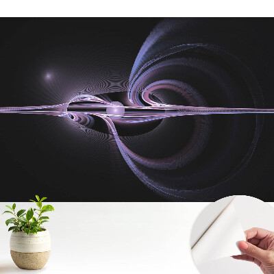 Öntapadó tapéta a vonalak és ívek lenyűgöző szimmetriájával