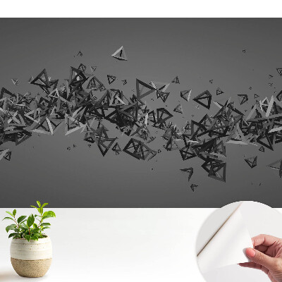 Öntapadós tapéta, 3D káosz mintájú háromszögekkel
