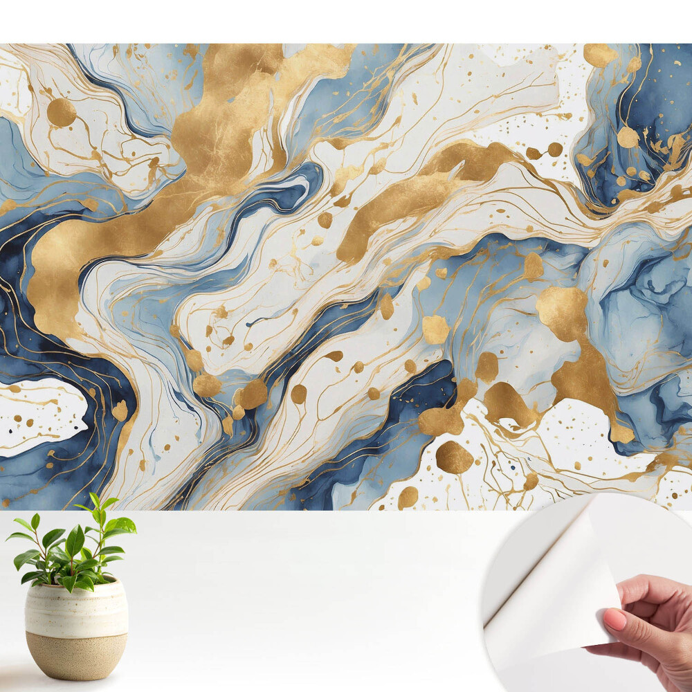 Tapéta A folyékony vonalak és színek harmóniája