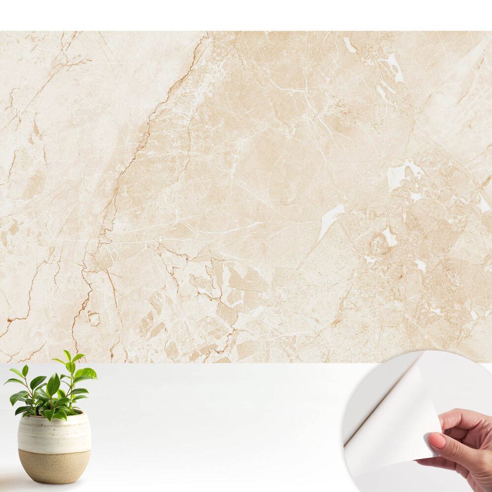 Öntapadós tapéta Elegáns bézs márvány