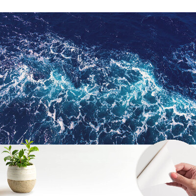 Öntapadó tapéta energikus óceánhullámok mintával
