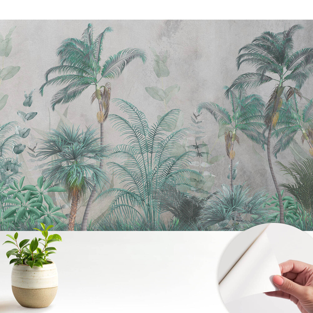 Öntapadó tapéta Trópusi pálmafák és levelek