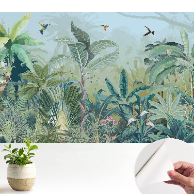 Dekor tapéta Egy egzotikus dzsungel tele zöld növényzettel