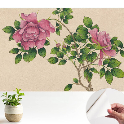 Tapéta rózsaszín klasszikus stílusban