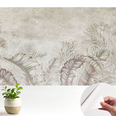 Dekor tapéta finom, pasztell növényzettel